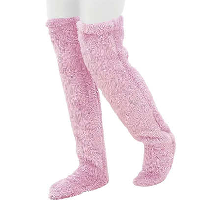 Fluffy Thigh High Socks