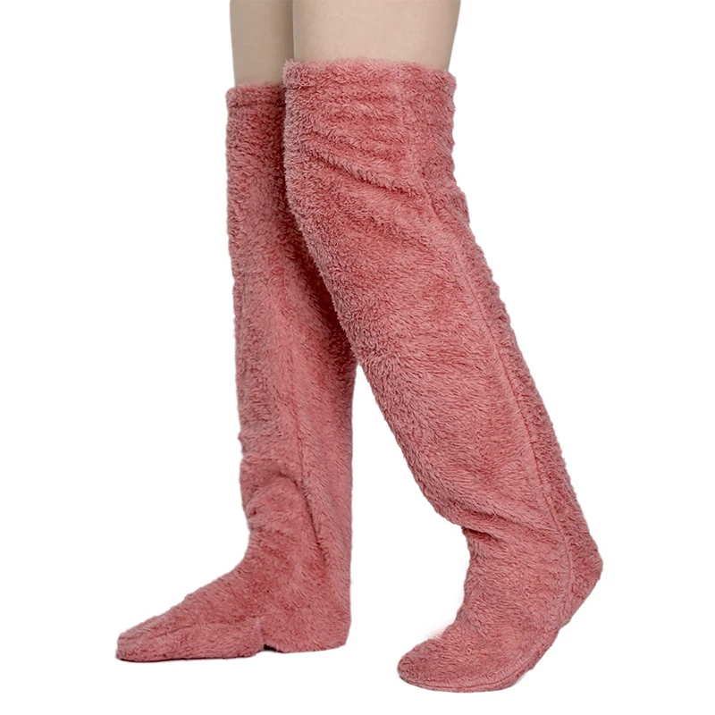 Fluffy Thigh High Socks