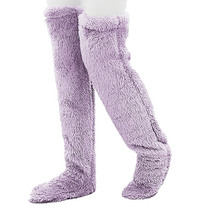 Fluffy Thigh High Socks